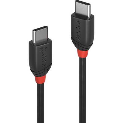 LINDY USB 3.1 (Gen 2) Csatlakozókábel [1x USB-C™ dugó - 1x USB-C™ dugó] 0.50 m Fekete