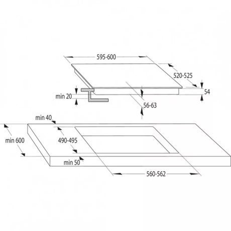 Gorenje GI6421BC FŐZŐLAP Indukciós főzőlap 