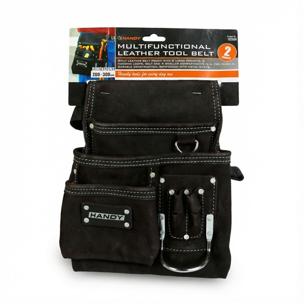 Handy 10260A derékövvel bőr szerszámtartó táska     Fekete