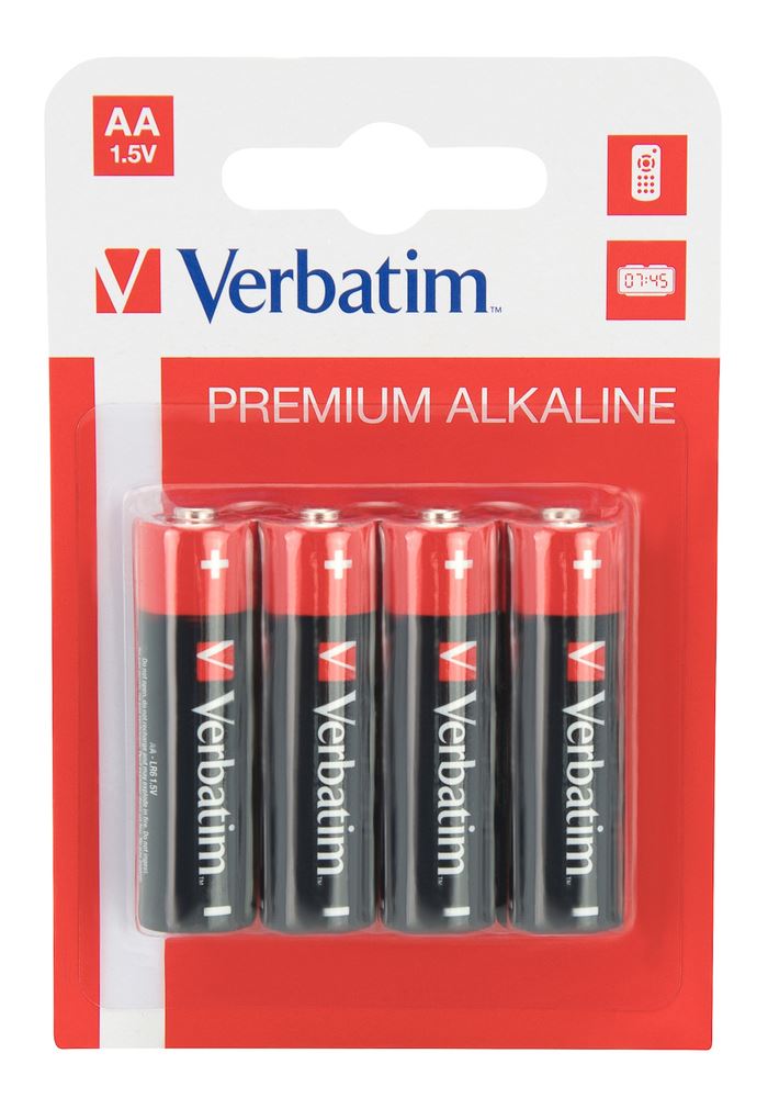 Verbatim Premium alkáli ceruzaelem AA (4db/csomag) (49921) Verbatim Premium alkáli ceruzaelem AA (4db/csomag) (49921)