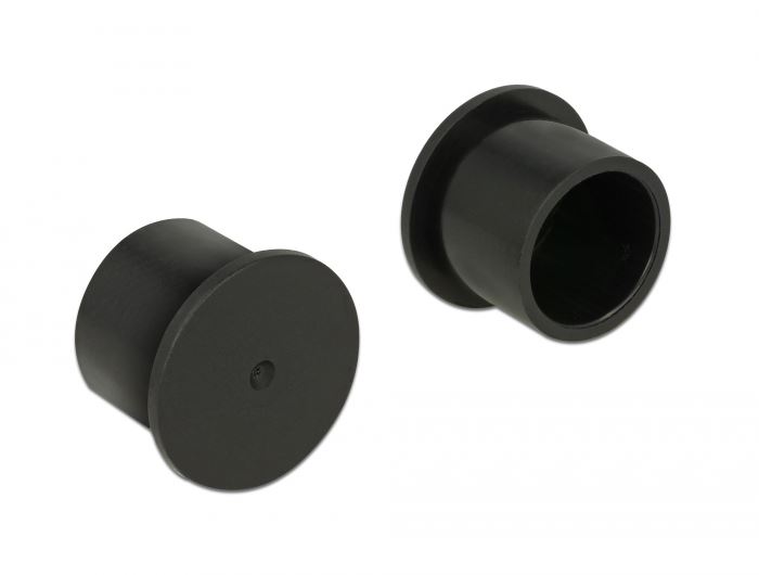 Delock RCA csatlakozóvédő 10db fekete (60168)