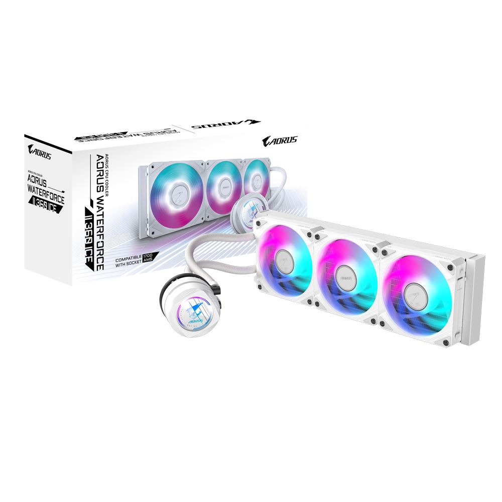Gigabyte AORUS WATERFORCE II 360 ICE univerzális CPU vízhűtés Gigabyte AORUS WATERFORCE II 360 ICE univerzális CPU vízhűtés