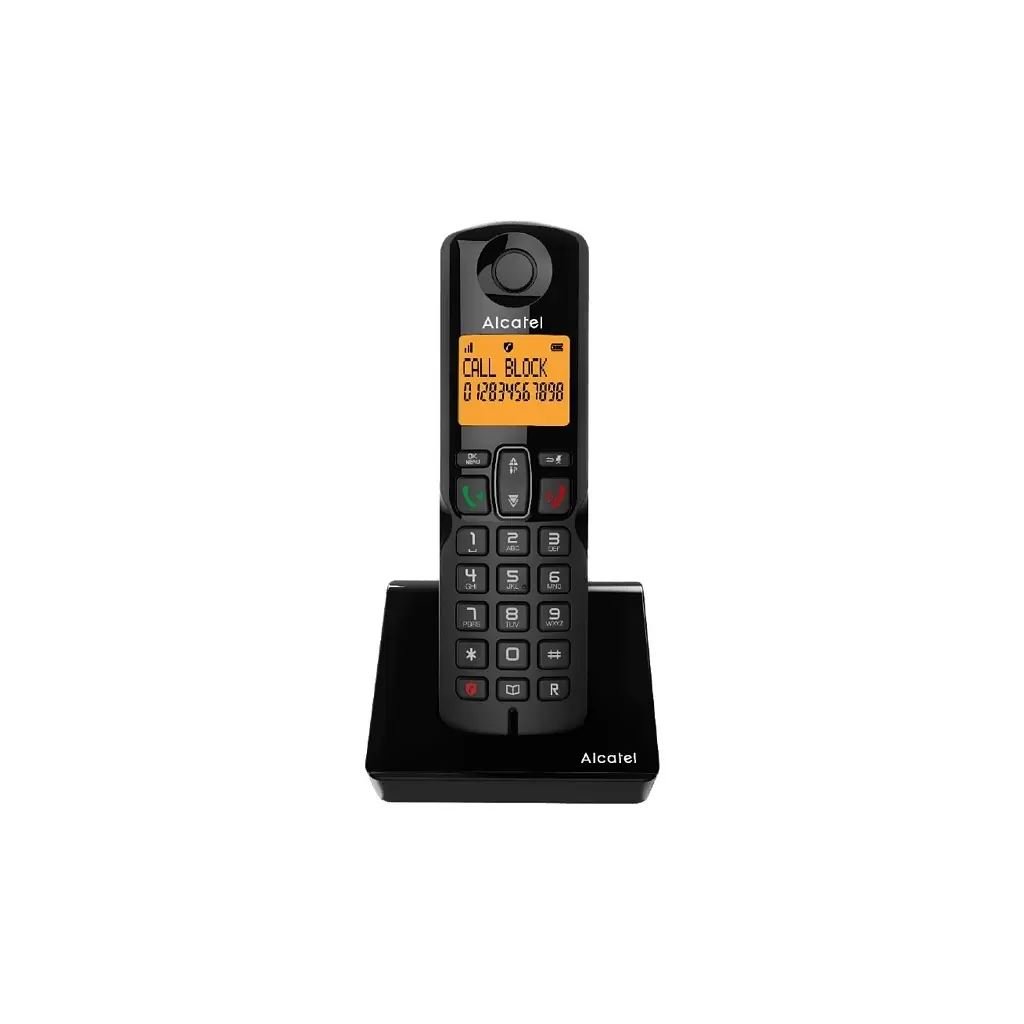 Alcatel S280 Hordozható vezetékes Dect telefon fekete (127957)