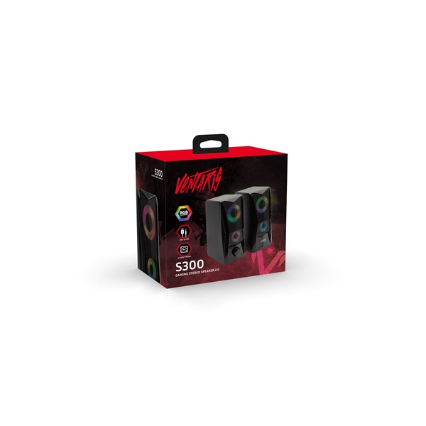 Ventaris S300 RGB 2.0 hangszóró fekete Ventaris S300 RGB 2.0 hangszóró fekete