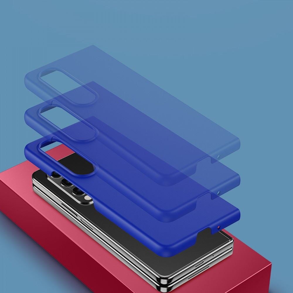 Cellect Samsung Z Fold 4 Gumírozott PC hátlap tok kék (CEL-RUB-ZFOLD4-BL)