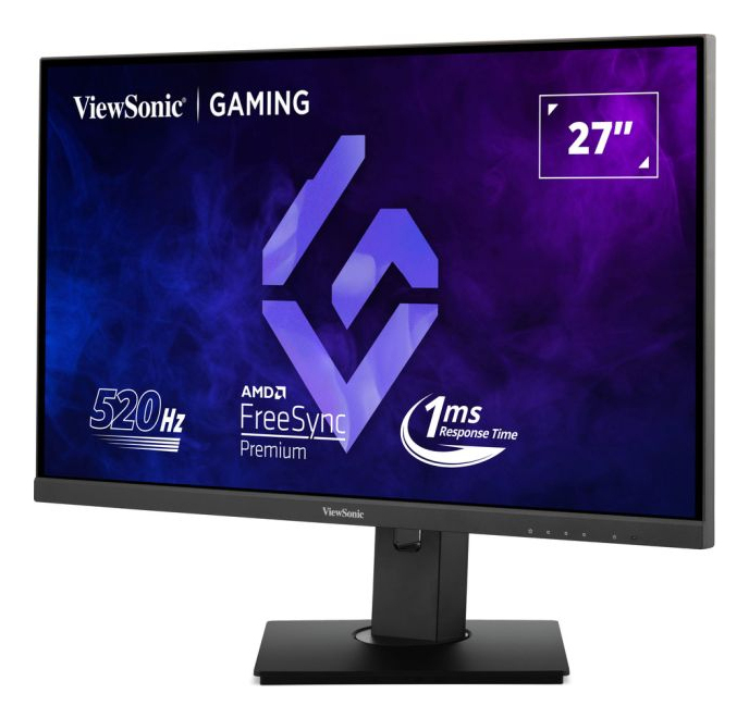 ViewSonic 27"  XG2737 Monitor - 1920x1080, Full HD, LED, IPS, 520Hz, 1ms, Hangszóró, FreeSync, G-Sync, Pivot, Gamer, Fekete