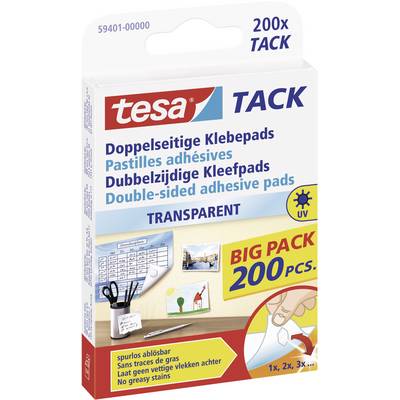 Kétoldalas ragasztó párnák Tesa Tack® Doublesided Adhesive Pads Big Pack 200 db TESA 59401 Kétoldalas ragasztó párnák Tesa Tack® Doublesided Adhesive Pads Big Pack 200 db TESA 59401