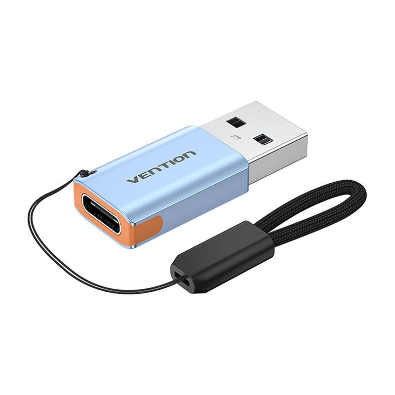 Vention USB adapter CUAH0, USB-A 3.1 hím USB-C csatlakozóra (szürke)