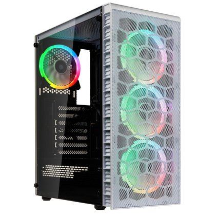 Kolink Observatory Lite Mesh ARGB táp nélküli ablakos ház fehér Kolink Observatory Lite Mesh ARGB táp nélküli ablakos ház fehér