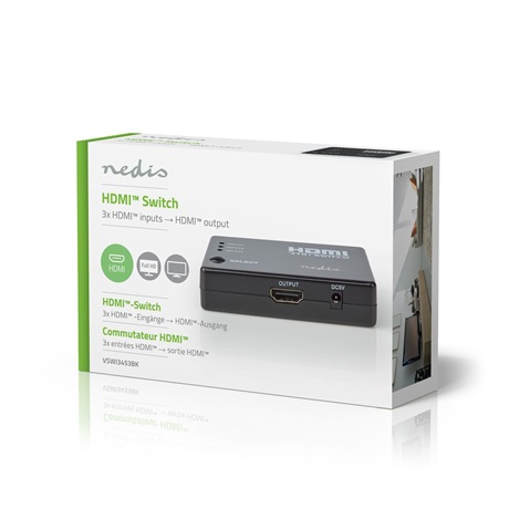 Nedis VSWI3453BK HDMI KAPCSOLÓ