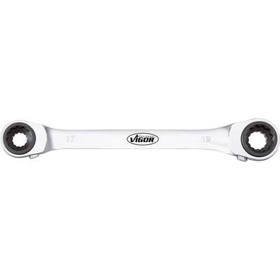 Kettős racsnis gyűrűskulcs 10 - 19 mm Vigor V2705 Kettős racsnis gyűrűskulcs 10 - 19 mm Vigor V2705
