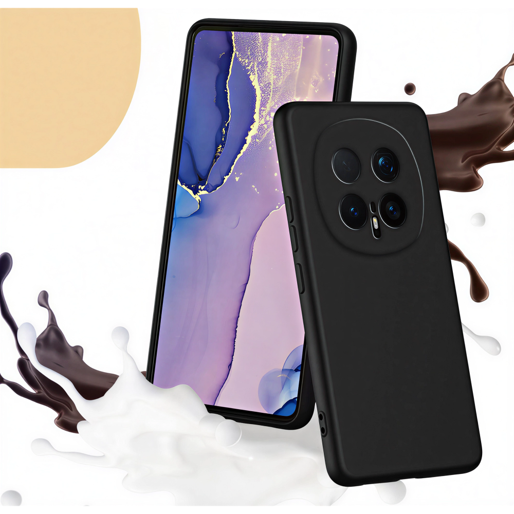 Honor Magic 8 Pro 5G prémium szilikon tok, Fekete