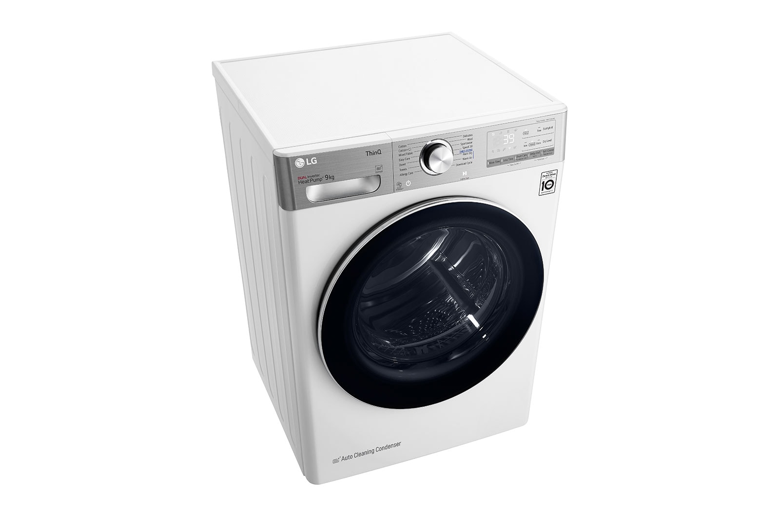 LG RH90V9AV2QR Hőszivattyús szárítógép – 9 Kg, A Energiaosztály,  Gyors szárítás, Szenzoros szárítás 