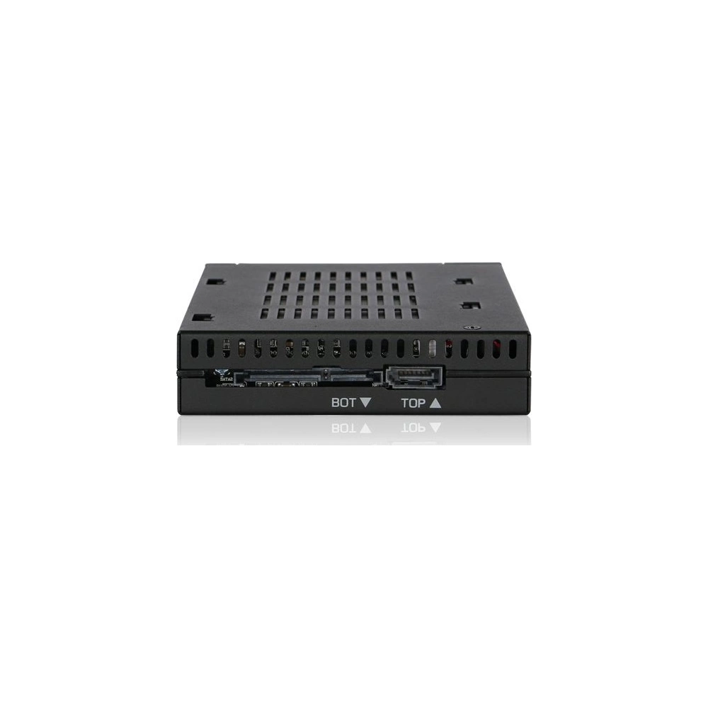 IcyDock flexiDOCK MB522SP-B Dual 2.5” SSD Dock Trayless Hot-Swap SATA / SAS Mobile Rack for Ext 3.5” Bay