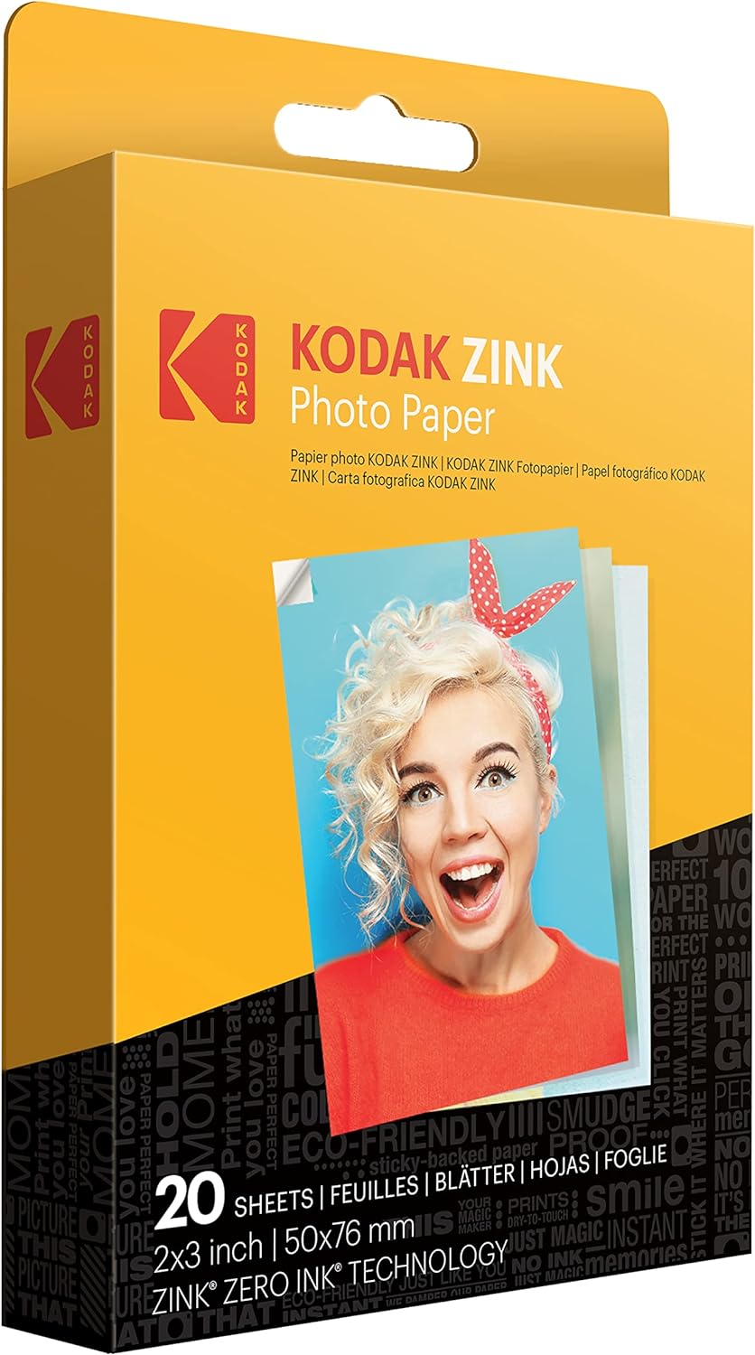 Kodak Zink matricás Fotópapír Printomatic fényképezőgéphez - 20 db-s Kodak Zink matricás Fotópapír Printomatic fényképezőgéphez - 20 db-s