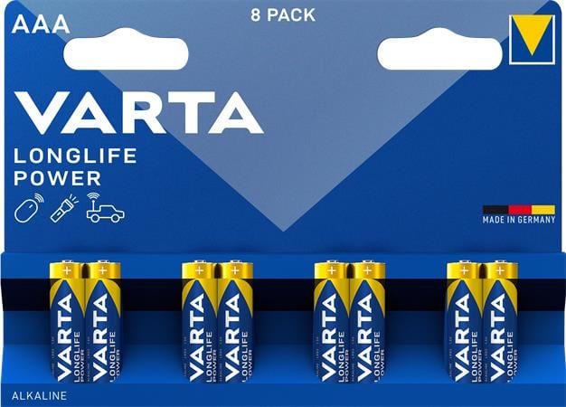 Varta Longlife Power Alkaline AAA ceruza elem 8 db/csomag (4903121418)