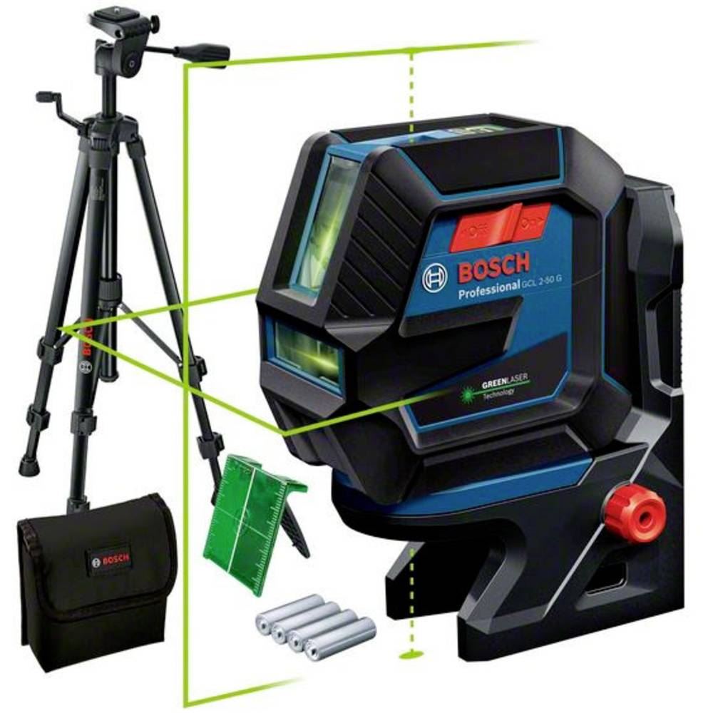 Bosch Professional 0601066M01 GCL 2-50 G & Tripod pont és vonallézer Bosch Professional 0601066M01 GCL 2-50 G & Tripod pont és vonallézer