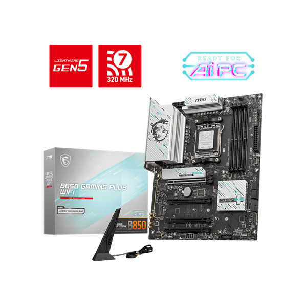 MSI AM5 B850 GAMING PLUS WIFI AMD B850 ATX Alaplap MSI AM5 B850 GAMING PLUS WIFI AMD B850 ATX Alaplap