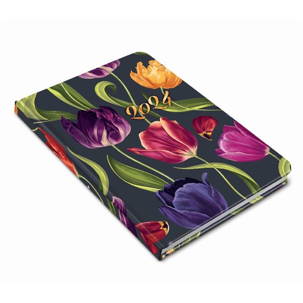 Realsystem 2025 Fiestina 5411-67 tulipán B6 zsebnaptár