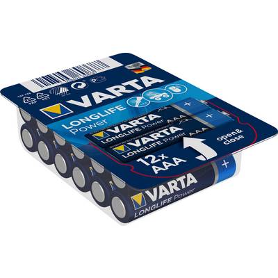 Mikroelem AAA, alkáli mangán, 1,5V, 12 db, Varta High Energy LR03, AAA, LR3, AM4M8A, AM4, S Mikroelem AAA, alkáli mangán, 1,5V, 12 db, Varta High Energy LR03, AAA, LR3, AM4M8A, AM4, S