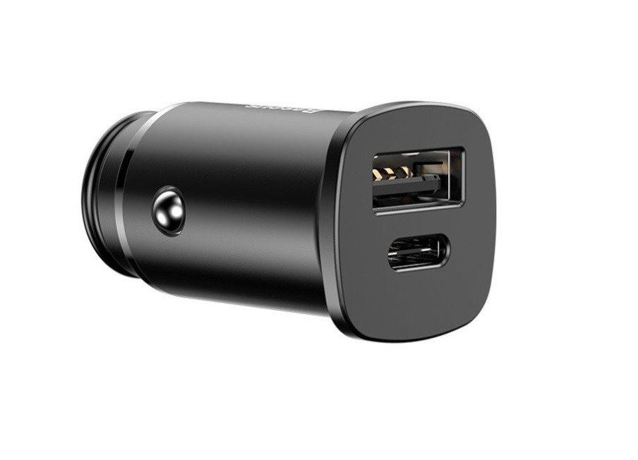 Baseus Square autós töltő PPS QC4.0 / PD3.0 5A 30W, fekete (CCALL-AS01) Baseus Square autós töltő PPS QC4.0 / PD3.0 5A 30W, fekete (CCALL-AS01)