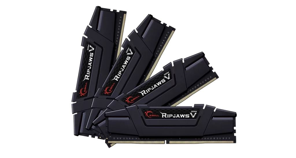 64GB 3600MHz DDR4 RAM G.Skill Ripjaws V CL16 (4x16GB) (F4-3600C16Q-64GVKC)