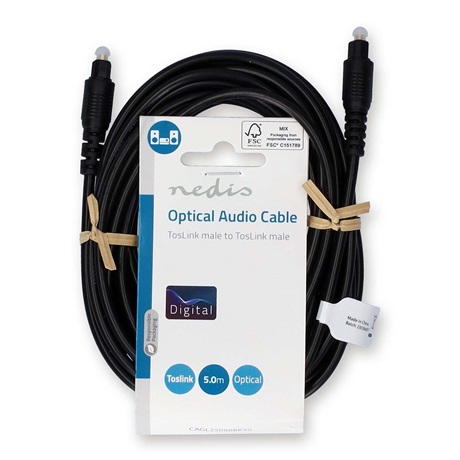 Nedis CAGL25000BK50 DIGITÁLIS HANGKÁBEL 5 M