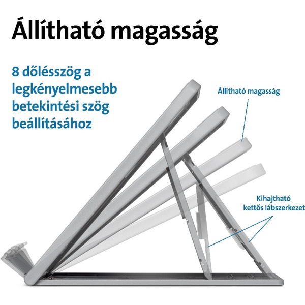 Kensington SmartFit notebook állvány szürke (K50420EU)