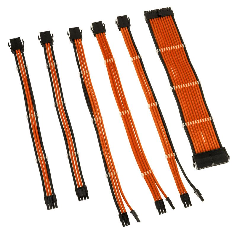 Kolink Core Adept Braided kábel hosszabbító szett narancssárga Kolink Core Adept Braided kábel hosszabbító szett narancssárga
