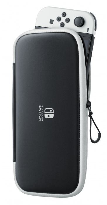 Nintendo Switch (OLED modell) hordtok fekete-fehér (NSP129) Nintendo Switch (OLED modell) hordtok fekete-fehér (NSP129)
