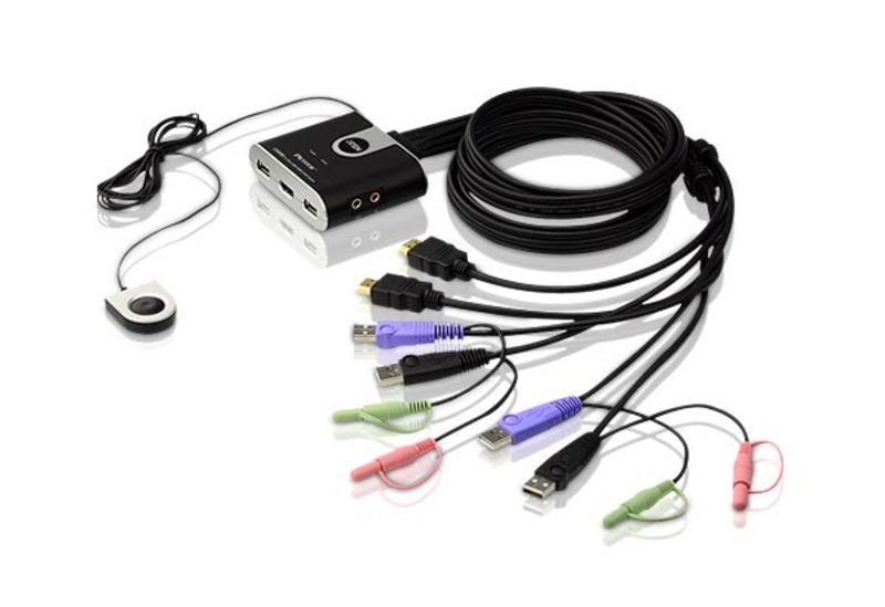ATEN KVM Switch 2-Port USB HDMI/Audio (CS692) ATEN KVM Switch 2-Port USB HDMI/Audio (CS692)