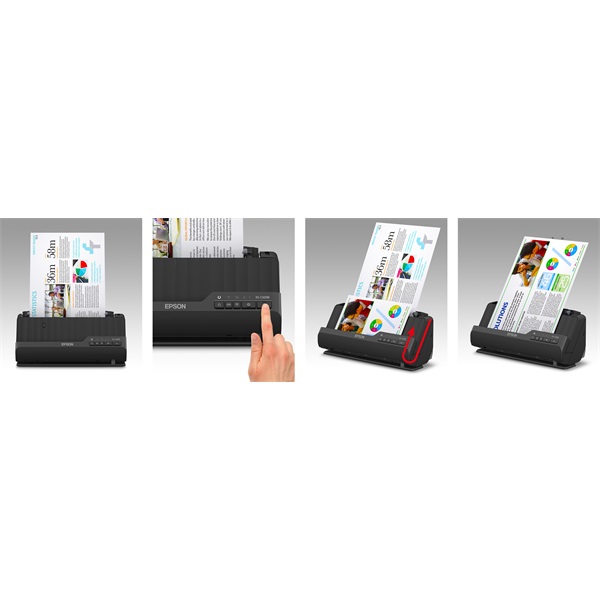 Epson WorkForce ES-C320W Lapáthúzós Szkenner Black