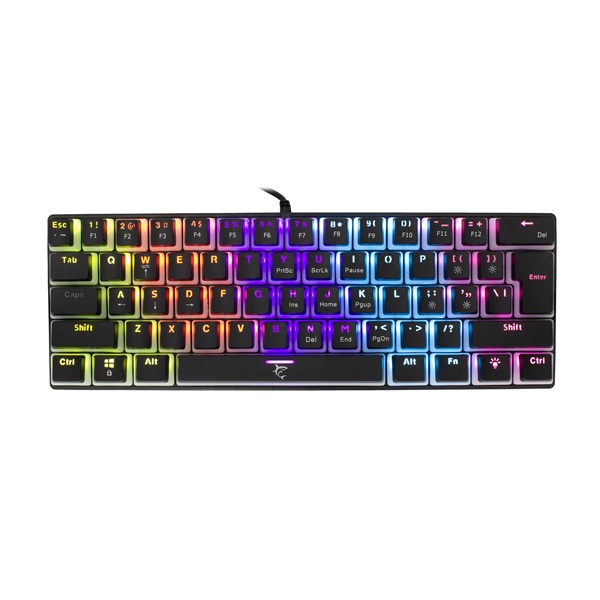 White Shark ASHIKO GK-2202B/BL-US fekete mechanikus (blue switch) gamer billentyűzet White Shark ASHIKO GK-2202B/BL-US fekete mechanikus (blue switch) gamer billentyűzet