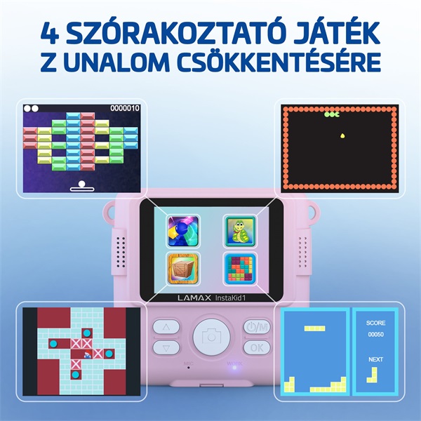 LAMAX InstaKid1 Pink Instant hőpapíros fényképezőgép