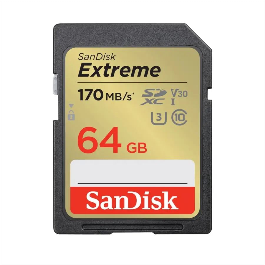 64GB SDXC Sandisk Extreme CL10 U3 V30 (SDSDXV2-064G-GNCIN / 121579) 64GB SDXC Sandisk Extreme CL10 U3 V30 (SDSDXV2-064G-GNCIN / 121579)
