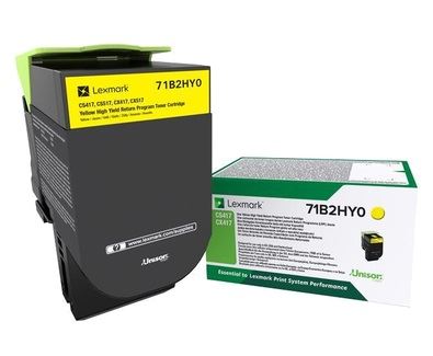 Lexmark CS/CX 417, 517 nagy kapacitású festékkazetta sárga (71B2HY0) Lexmark CS/CX 417, 517 nagy kapacitású festékkazetta sárga (71B2HY0)