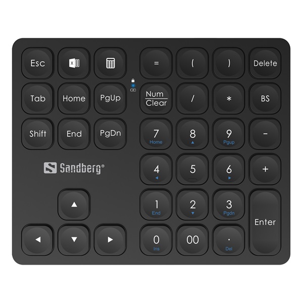 SANDBERG 630-09 Wireless Numerikus Billentyűzet Pro SANDBERG 630-09 Wireless Numerikus Billentyűzet Pro