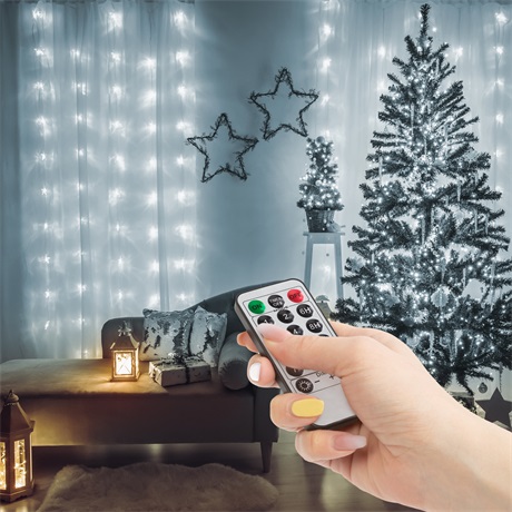 LED FÉNYFÜGGÖNY 3X1 M HIDEGFEHÉR