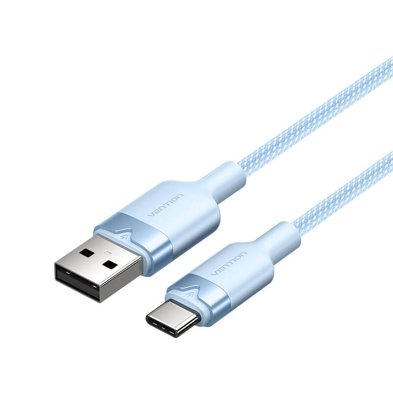 USB 2.0 A - USB-C 3A kábel Vention CTNLF 1M (kék)