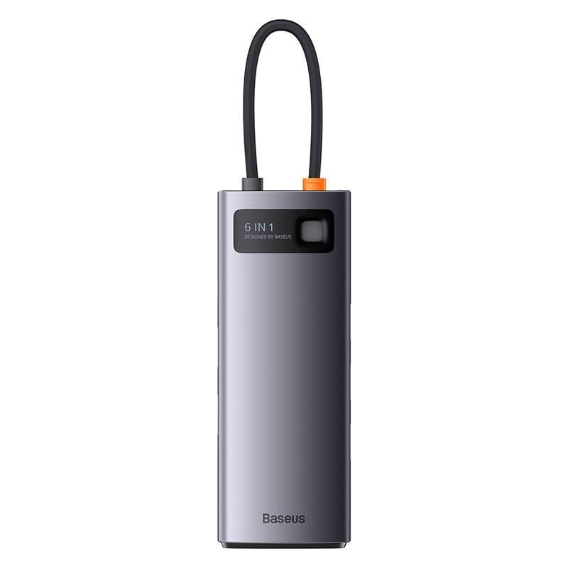 Baseus StarJoy Series Hub 6in1 USB-C to 3x USB 3.0 HDMI USB-C PD RJ45 (WKWG080013 ) Baseus StarJoy Series Hub 6in1 USB-C to 3x USB 3.0 HDMI USB-C PD RJ45 (WKWG080013 )