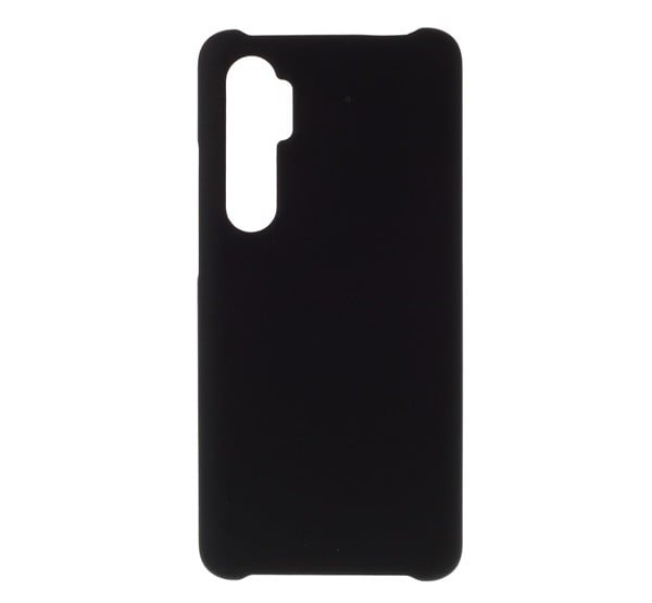 Műanyag telefonvédő (gumírozott) FEKETE [Xiaomi Mi Note 10 Lite]