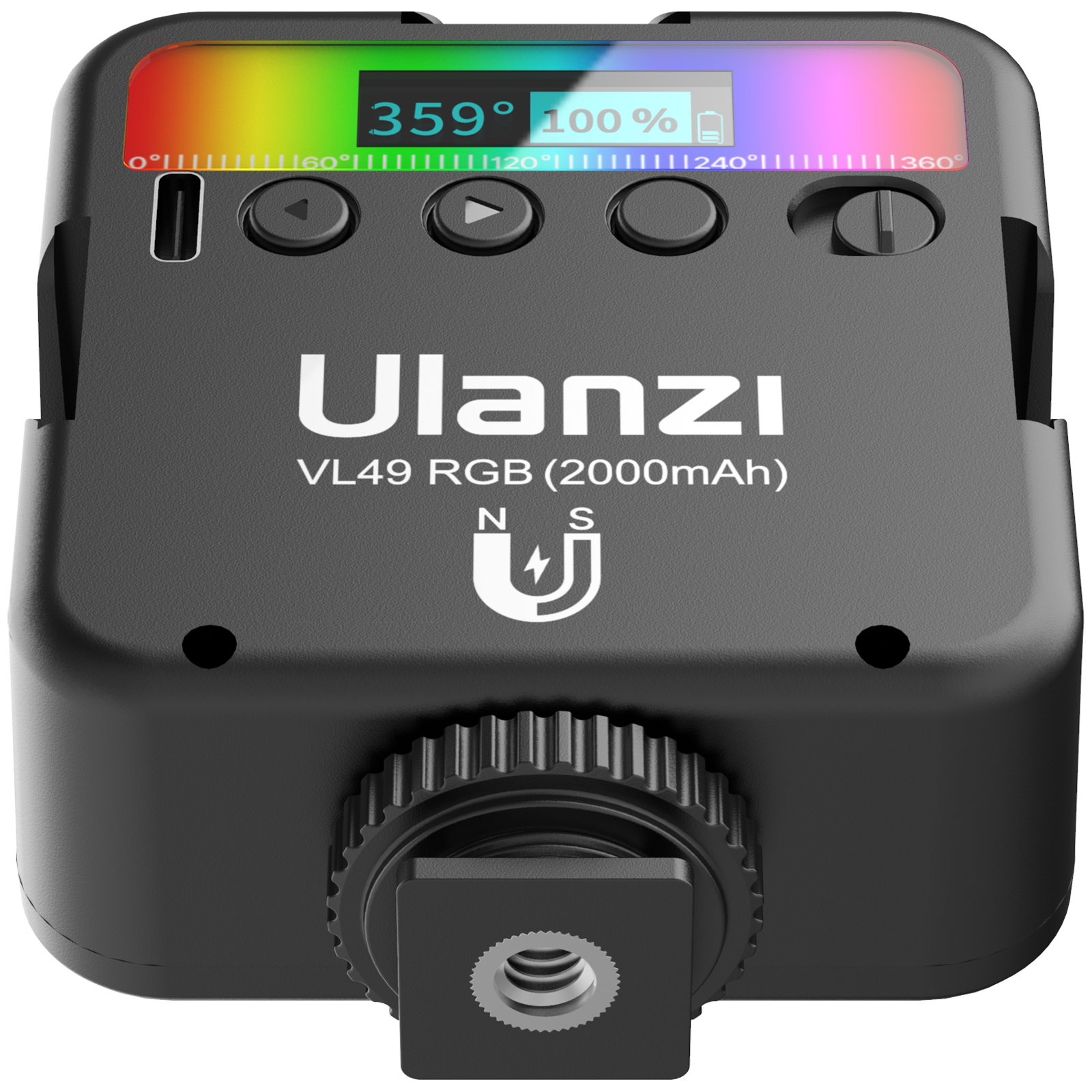 Ulanzi VL49 RGB LED lámpa beépített akkumulátorral