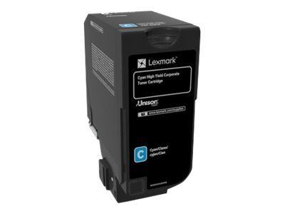 Lexmark 74C2HCE nagy kapacitású ciánkék tonerkazetta (12K) Lexmark 74C2HCE nagy kapacitású ciánkék tonerkazetta (12K)