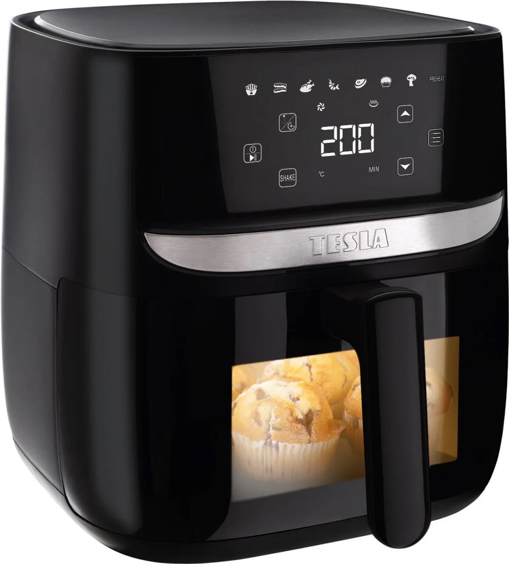 Tesla AirCook Q55 XL Pro forrólevegős sütő fekete  