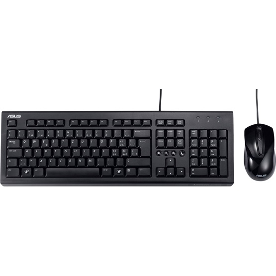 ASUS U2000 Billentyűzet+Egér Fekete HU ASUS U2000 Billentyűzet+Egér Fekete HU