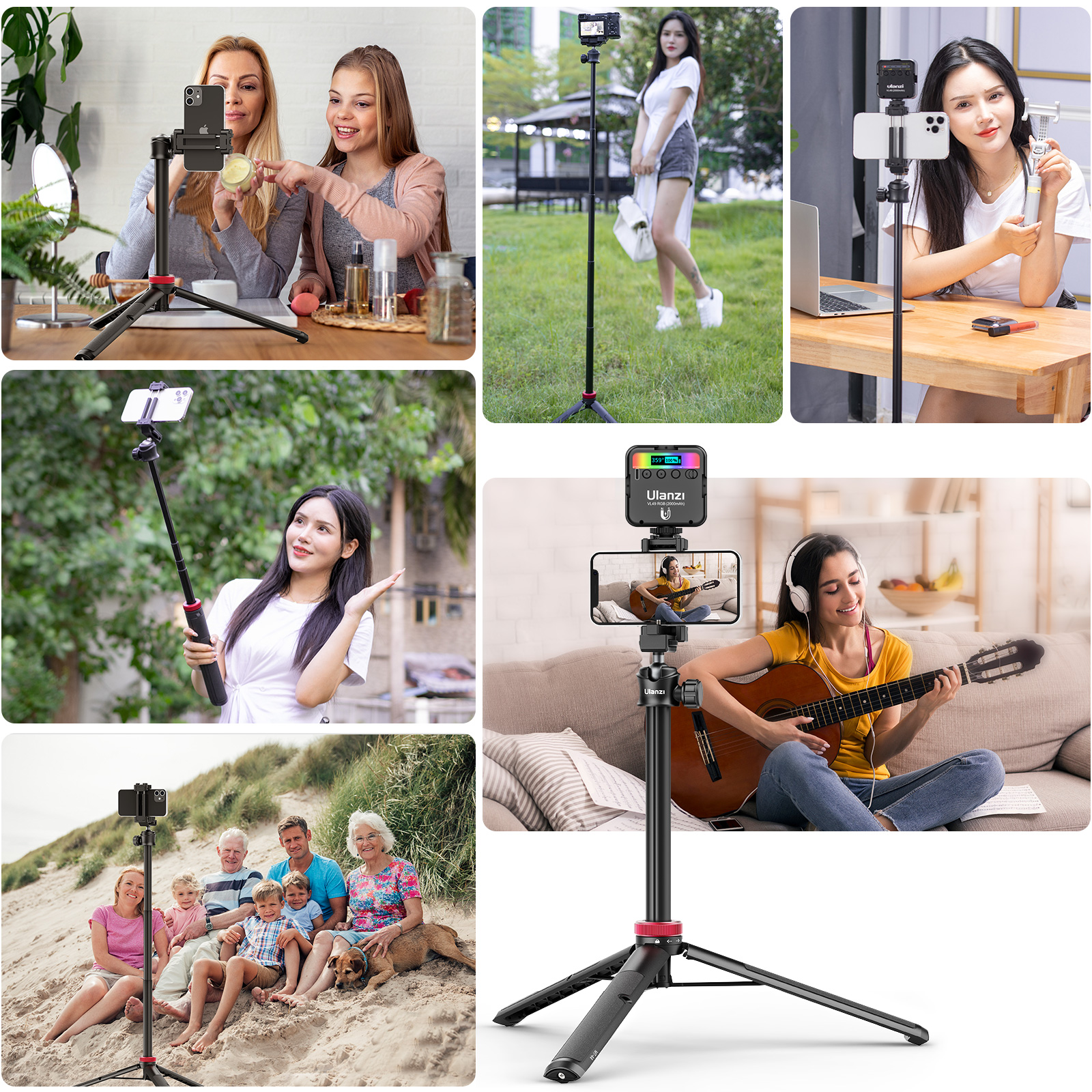 Ulanzi MT-44 Extendable Vlog Tripod mini állvány