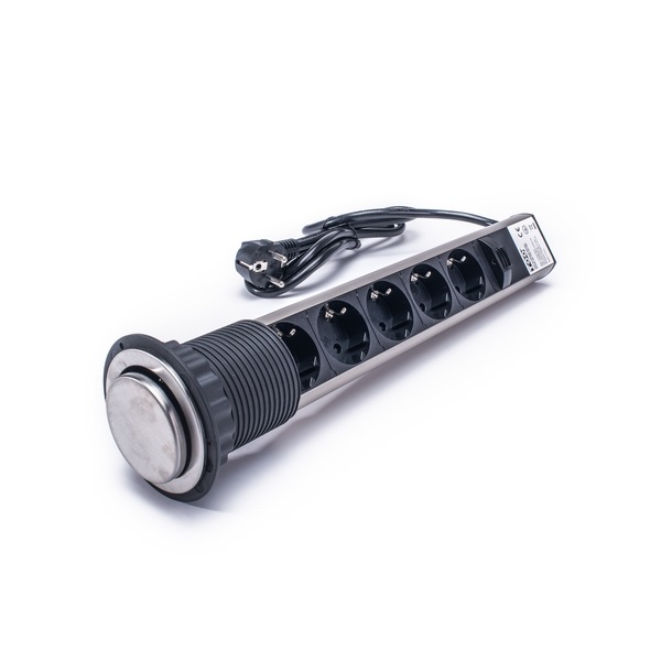 TOO PPS-311-5BR IP20, 5x 2P+F, szálcsiszolt asztalba süllyeszthető elosztó TOO PPS-311-5BR IP20, 5x 2P+F, szálcsiszolt asztalba süllyeszthető elosztó