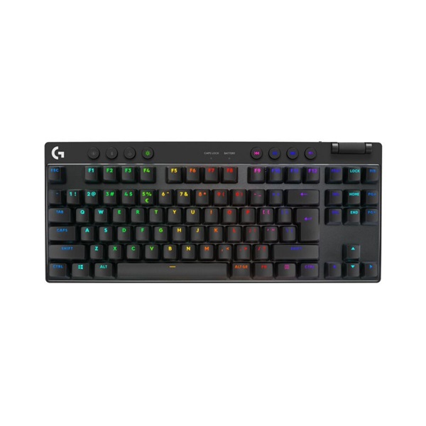 Logitech G PRO X TKL LIGHTSPEED vezeték nélküli RGB fekete gamer billentyűzet