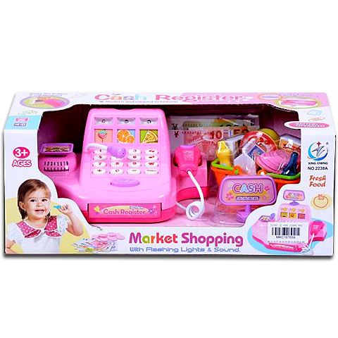 MK Toys elektronikus pénztárgép kiegészítőkkel rózsaszín (MKC167658)