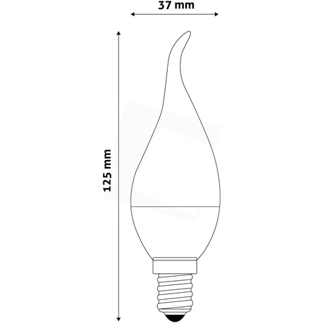 Avide ABC14NW-6W-FL LED CANDLE IZZÓ FLAME 6W E14 NW 4000K Avide ABC14NW-6W-FL LED CANDLE IZZÓ FLAME 6W E14 NW 4000K